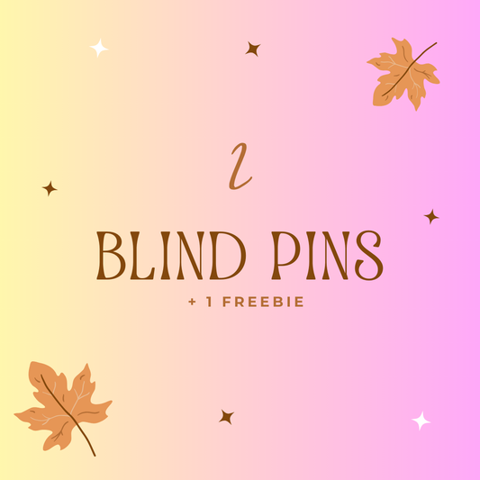2 Blind Pins + 1 Freebie